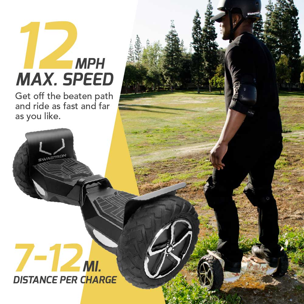 SWAGBOARD T6 Outlaw Off-Road Bluetooth Hoverboard, 10 inch Wheels
