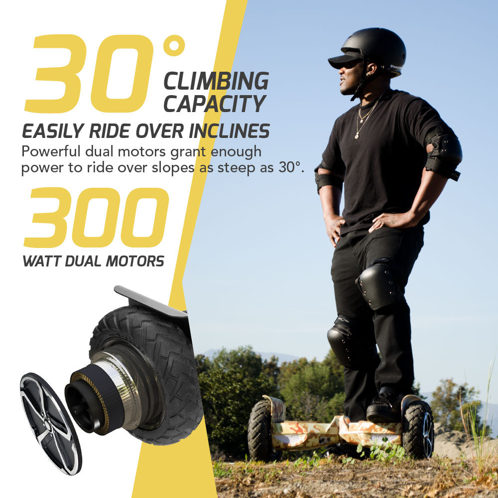 SWAGBOARD T6 Outlaw Off-Road Bluetooth Hoverboard, 10 inch Wheels