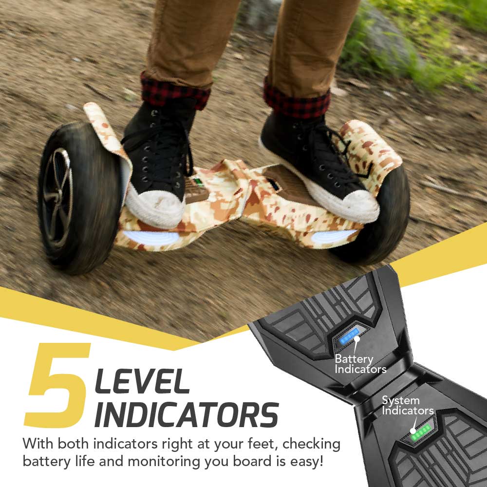 SWAGBOARD T6 Outlaw Off-Road Bluetooth Hoverboard, 10 inch Wheels