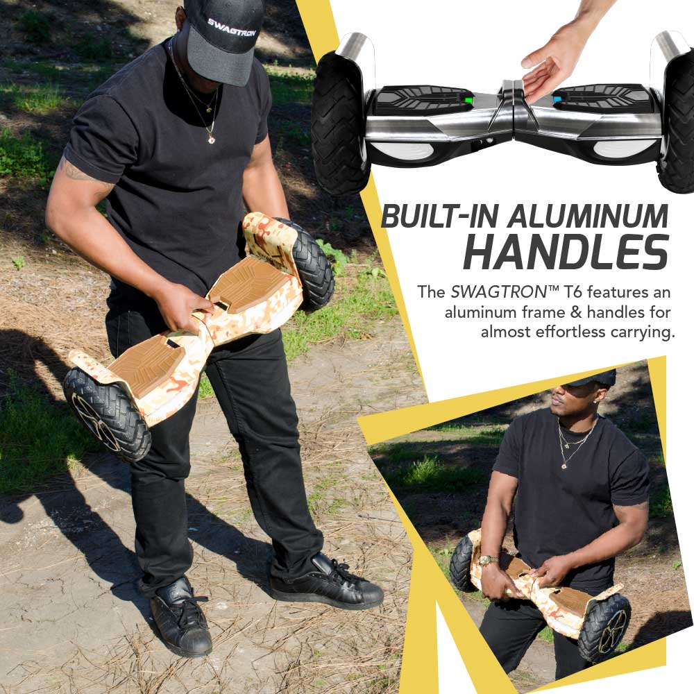 SWAGBOARD T6 Outlaw Off-Road Bluetooth Hoverboard, 10 inch Wheels