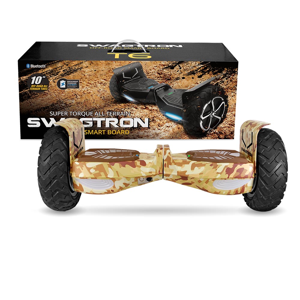 SWAGBOARD T6 Outlaw Off-Road Bluetooth Hoverboard, 10 inch Wheels